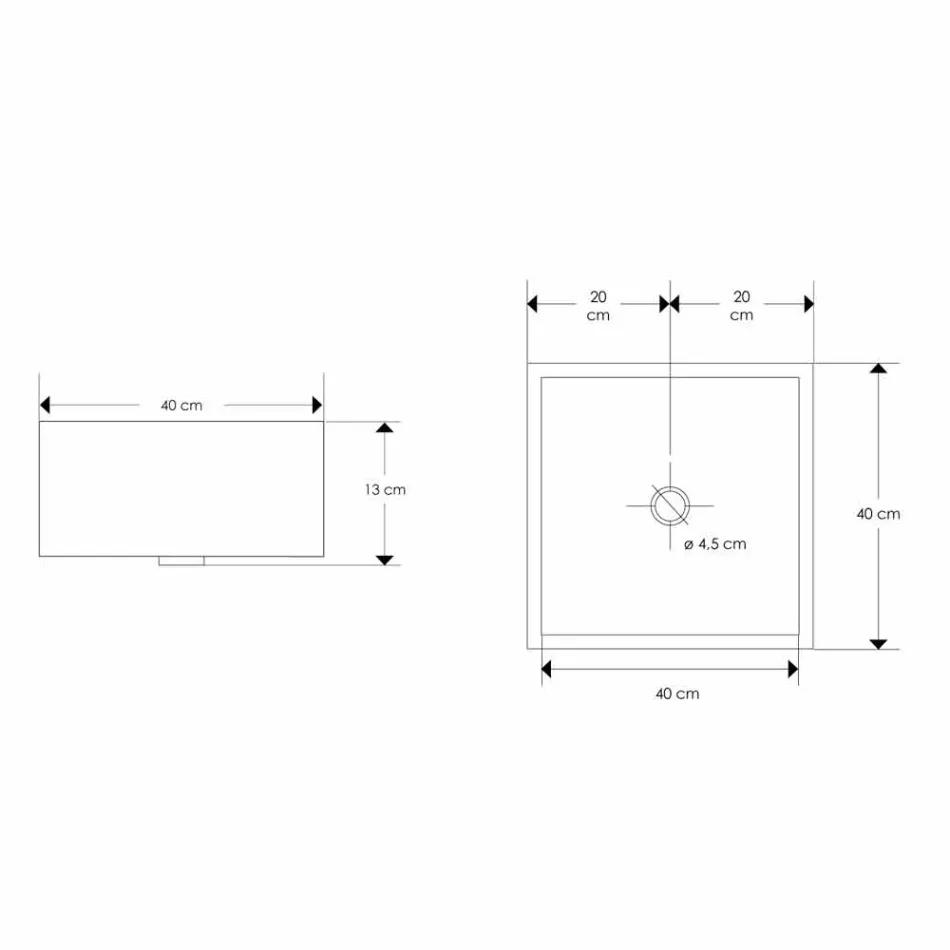 Design Countertop Washbasin with Resin Plate - Duca Viadurini