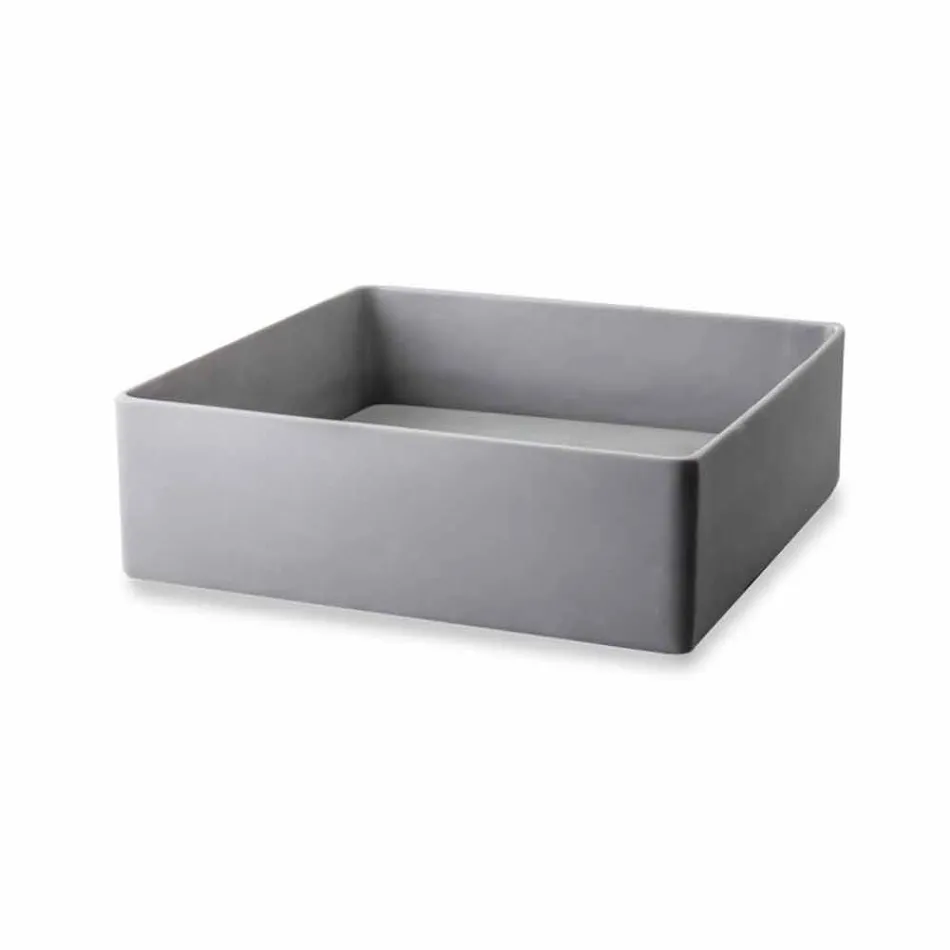 Design Countertop Washbasin with Resin Plate - Duca Viadurini