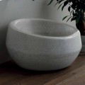 Design countertop washbasin in python ceramic made in Italy Elisa