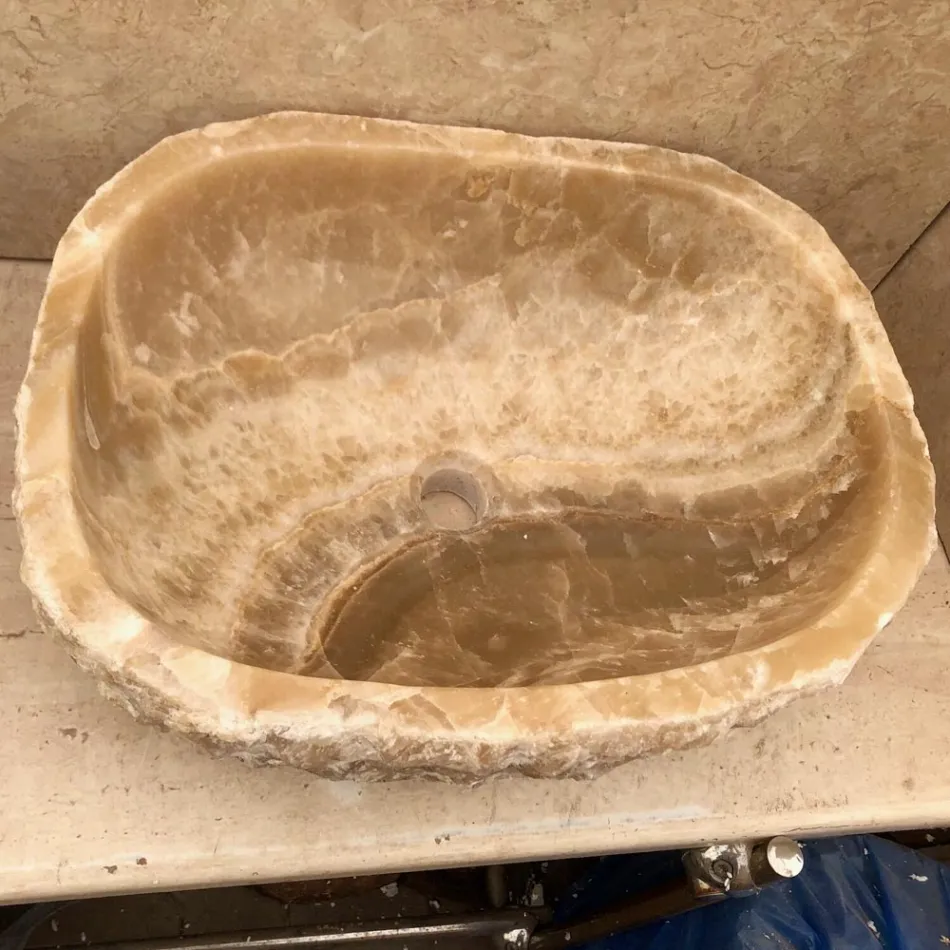 Natural stone countertop washbasin Laia Viadurini