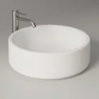 42 cm Diameter Countertop Ceramic Washbasin Made in Italy - Girl Viadurini