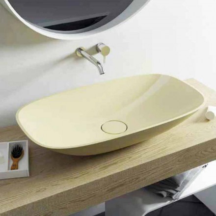 Modern design freestanding bathroom sink made in Italy Taormina Big Viadurini