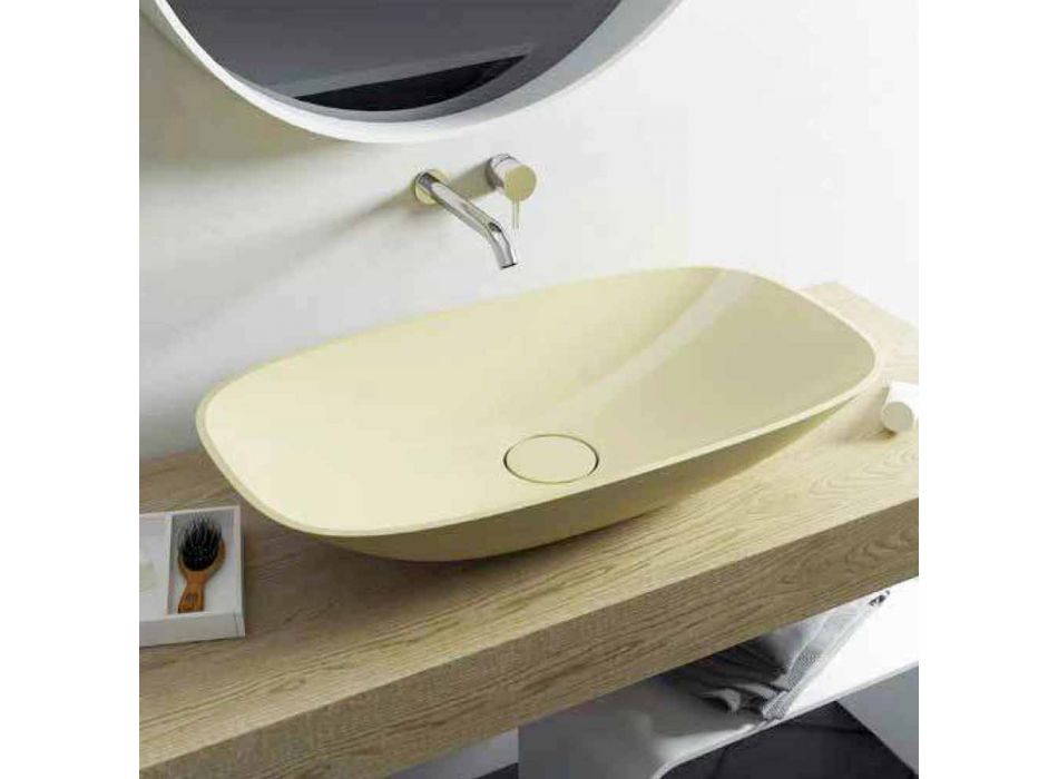 Modern design freestanding bathroom sink made in Italy Taormina Big