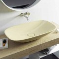 Modern design countertop washbasin Taormina Big, made in Italy