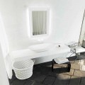 Modern design countertop washbasin Taormina Maxi, made in Italy