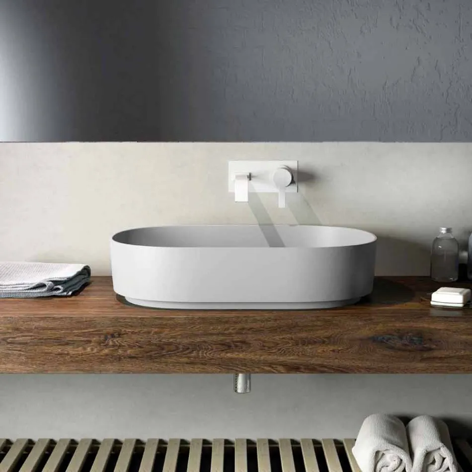 Freestanding countertop washbasin made in Italy, Formicola Viadurini