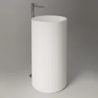 Freestanding Ceramic Countertop Washbasin Made in Italy - Ragazza Viadurini