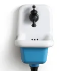 Freestanding Bathroom Washbasin in White and Colored Ceramic 26 cm - Jordan Viadurini