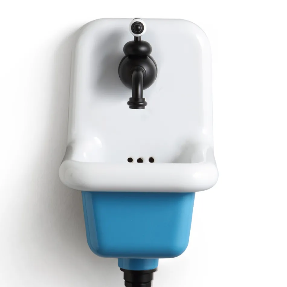 Freestanding Bathroom Washbasin in White and Colored Ceramic 26 cm - Jordan Viadurini