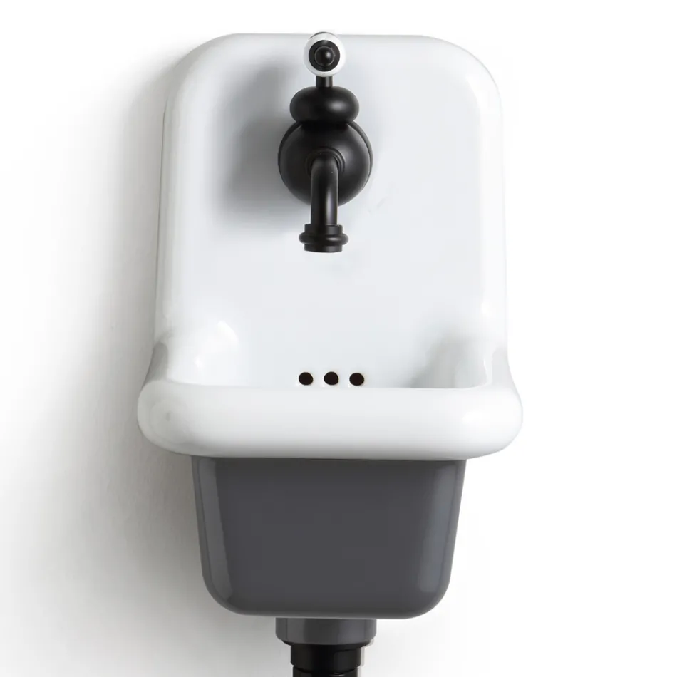 Freestanding Bathroom Washbasin in White and Colored Ceramic 26 cm - Jordan Viadurini