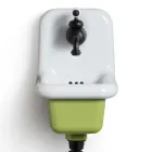 Freestanding Bathroom Washbasin in White and Colored Ceramic 26 cm - Jordan Viadurini