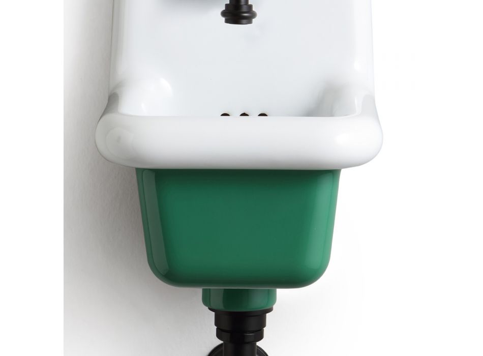 Freestanding Bathroom Washbasin in White and Colored Ceramic 26 cm - Jordan Viadurini