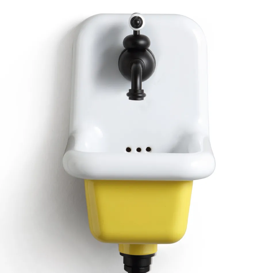 Freestanding Bathroom Washbasin in White and Colored Ceramic 26 cm - Jordan Viadurini