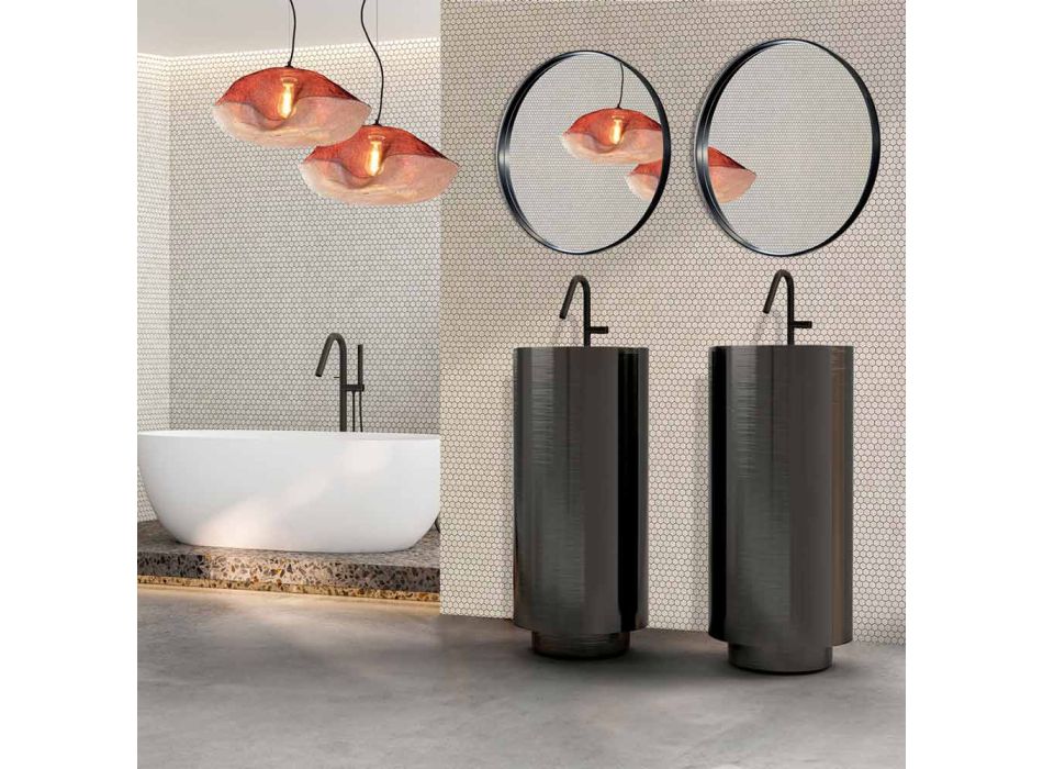 Freestanding Design Washbasin in Stainless Steel in Different Finishes - Jasmine Viadurini