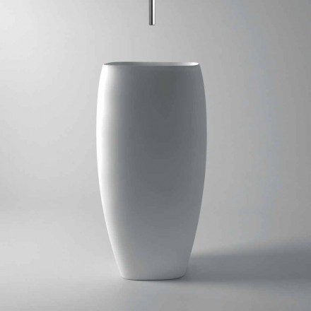 Gais modern design freestanding ceramic washbasin, made in Italy Viadurini