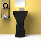 Freestanding modern ceramic washbasin made in Italy, Firmino Viadurini