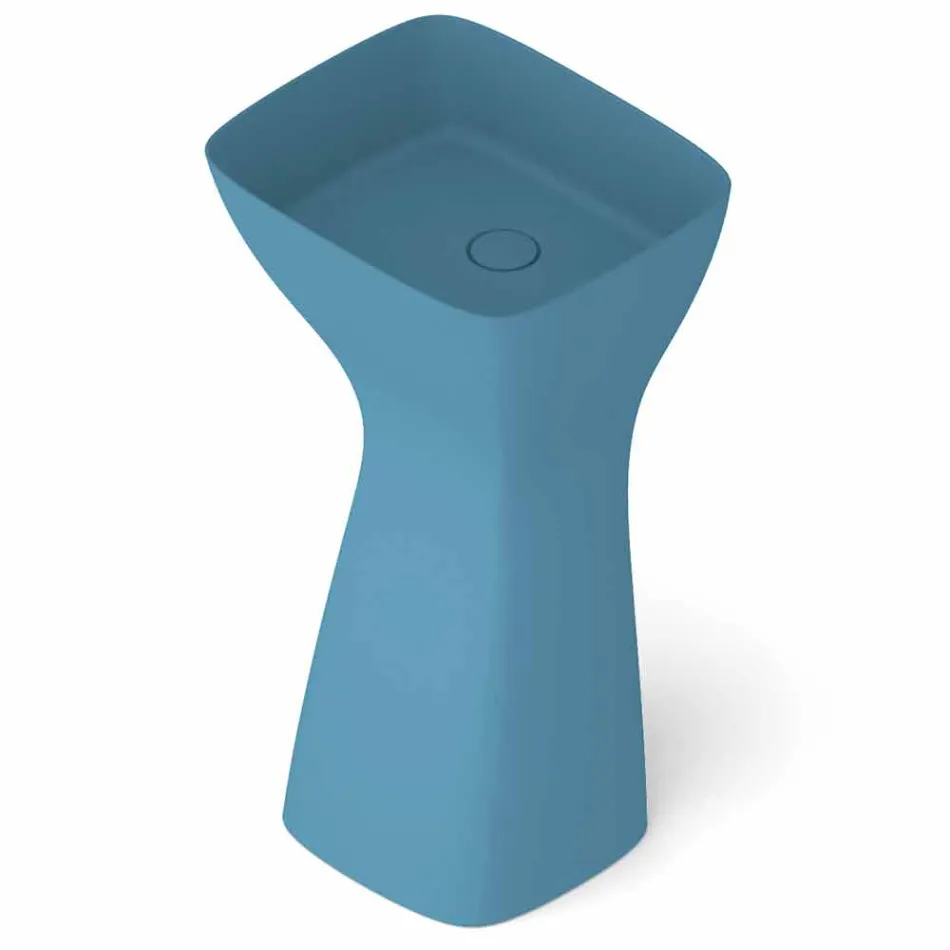 Freestanding modern ceramic washbasin made in Italy, Firmino Viadurini