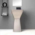 Freestanding modern ceramic washbasin made in Italy, Firmino Viadurini