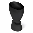 Modern freestanding ceramic washbasin made in Italy, Basile Viadurini