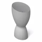 Modern freestanding ceramic washbasin made in Italy, Basile Viadurini