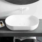 Design oval freestanding washbasin made in Italy Dalmine Big Viadurini