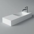 Modern Design Made in Italy White or Colored Ceramic Washbasin - Act