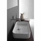 Modern Design Rectangular Countertop Ceramic Washbasin - Tangulo Viadurini