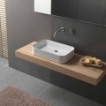 Modern Design Rectangular Countertop Ceramic Washbasin - Tangulo