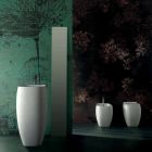 Modern design freestanding ceramic washbasin Gaiola, made in Italy Viadurini