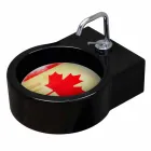 Free-standing black ceramic washbasin / suspension made in Italy Tor Viadurini