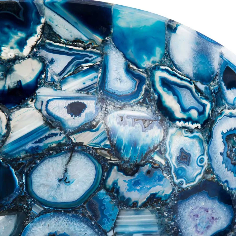 Sasha countertop washbasin in agate stone, unique handmade piece Viadurini