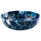 Sasha countertop washbasin in agate stone, unique handmade piece Viadurini