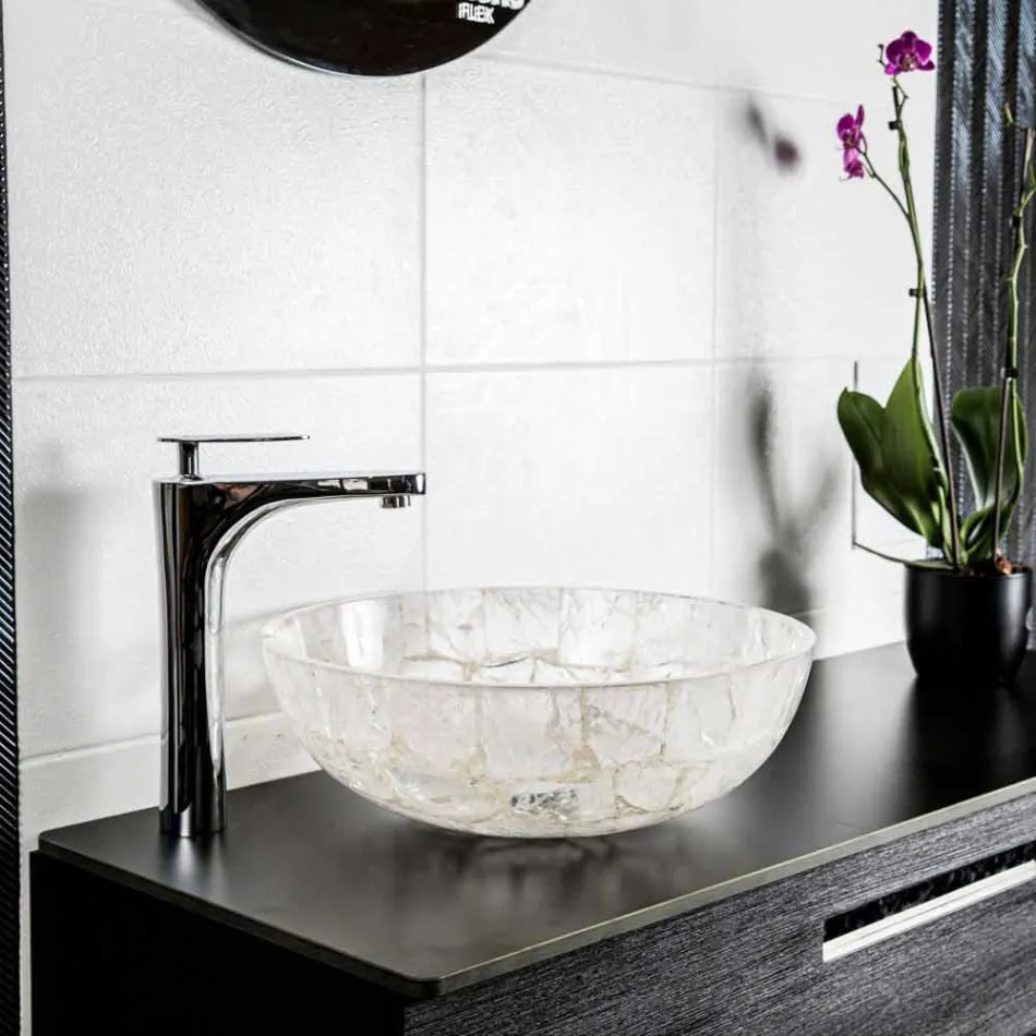 Design Stone Countertop Bathroom Sink - Baceno Viadurini
