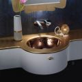 Built-in washbasin in Fire Clay of 3 Finishes Made in Italy - Erioli