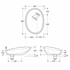 Countertop mother-of-pearl washbasin with modern design made in Italy Glossy Viadurini