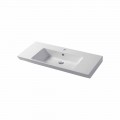 Modern sink wall-mounted and  wall insert in colored ceramic Maida
