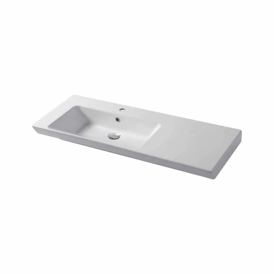 Modern Left and Recessed Basin in Ceramica Maida Viadurini