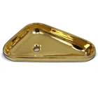 Modern countertop washbasin in gold ceramic made in Italy Sofia Viadurini