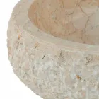 Modern countertop washbasin in white natural stone Lola, unique piece Viadurini