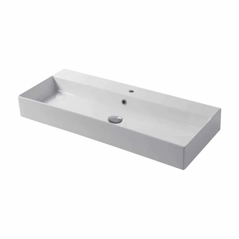 Single Hole Basin for Support or Wall in Coliviata Colivi Ceramic Viadurini