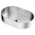 Oval Countertop Washbasin in Stainless Steel in Different Finishes - Anemone