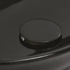 Oval Countertop Washbasin in Glossy Colored Ceramic Made in Italy - Nelly Viadurini