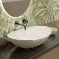 Oval Countertop Washbasin in Ceramic L 60 cm Made in Italy - Jumper