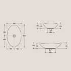 Oval Countertop Washbasin in Glossy Ceramic Made in Italy - Jumper Viadurini