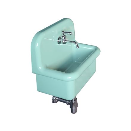 Washbasin for Furnishing the Bathroom in Water Green Single Color Ceramic - Jasmine Viadurini