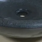 Design countertop washbasin in black Ziva natural stone Viadurini