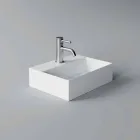 Square or Rectangular Modern Design Ceramic Wash Basin Made in Italy - Act Viadurini