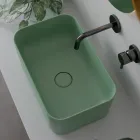 Washbasin Made of Ceramic Available in Different Colors Made in Italy - Basket Viadurini