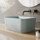 Washbasin Made of Ceramic Available in Different Colors Made in Italy - Basket Viadurini
