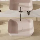 Washbasin Made of Ceramic Available in Different Colors Made in Italy - Basket Viadurini